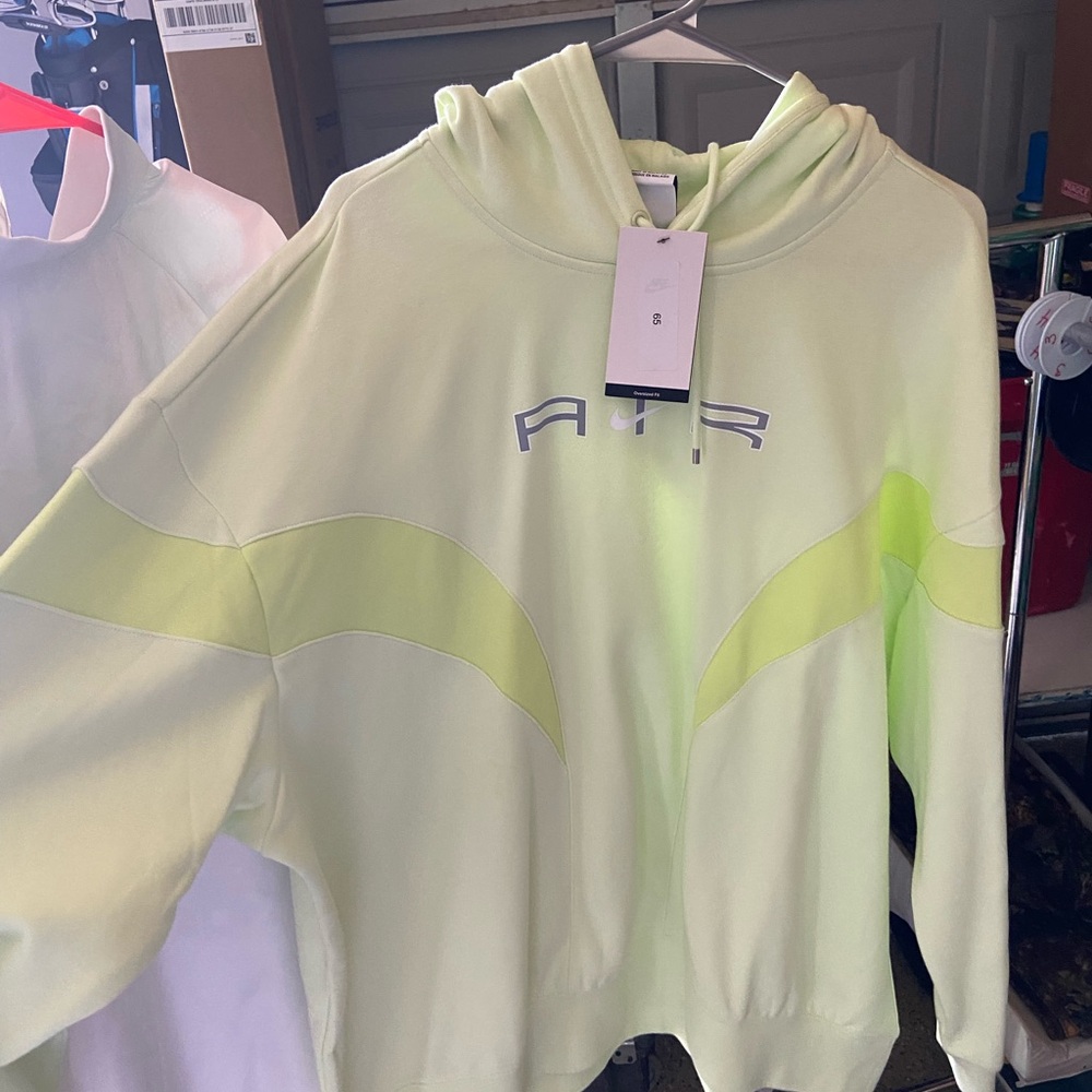 Nike Pale Green Hoodie with Logo